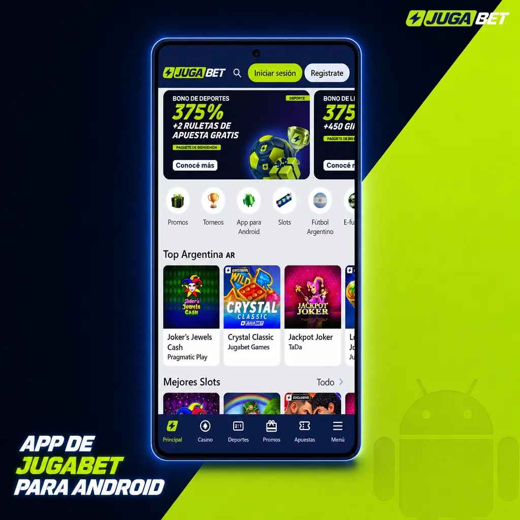 Instalación de la app de Jugabet para Android mediante archivo APK descargado fuera de Google Play