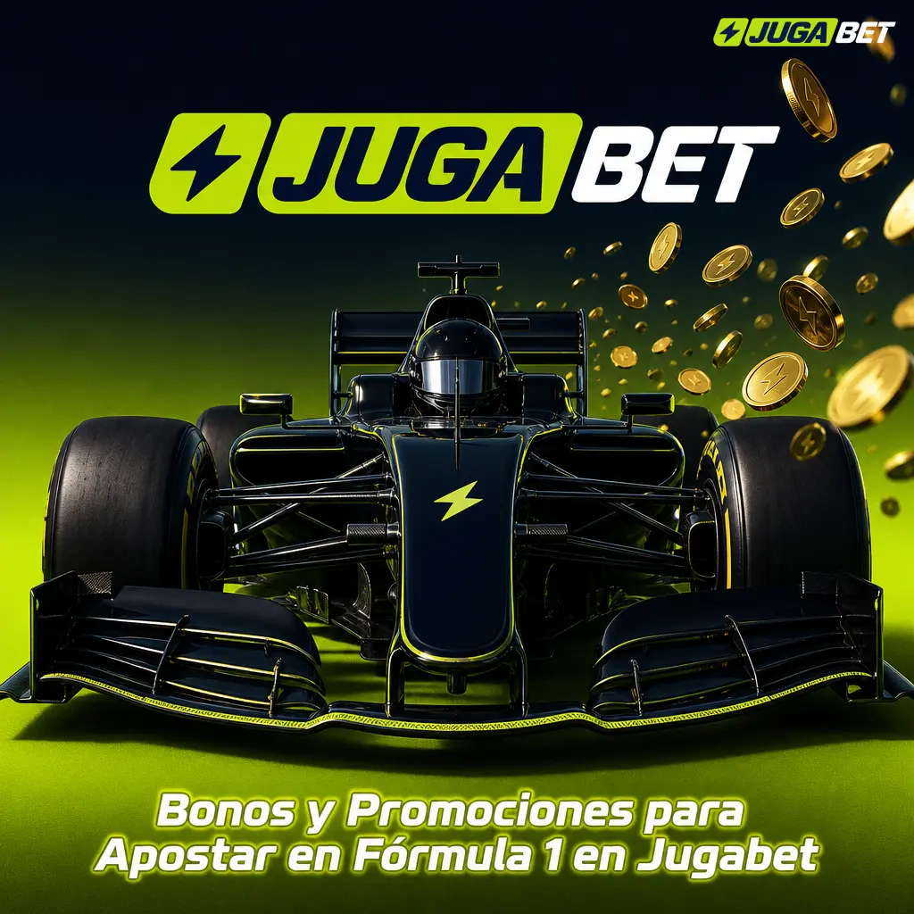 Bonos y promociones de Jugabet para apostar en Fórmula 1: bienvenida deportiva, casino y potenciadores en fines de semana de Gran Premio.