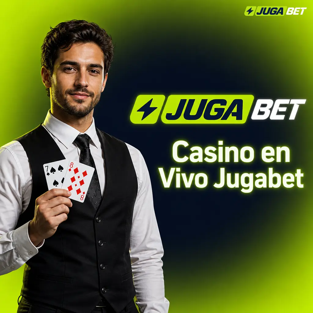 Mesa de casino en vivo de Jugabet con crupier profesional transmitiendo ruleta, blackjack y baccarat en tiempo real