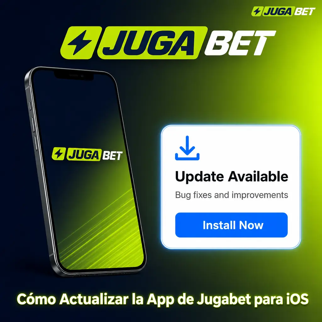 Pasos para actualizar la app de Jugabet en iOS: descargar versión nueva, reemplazar acceso directo e iniciar sesión