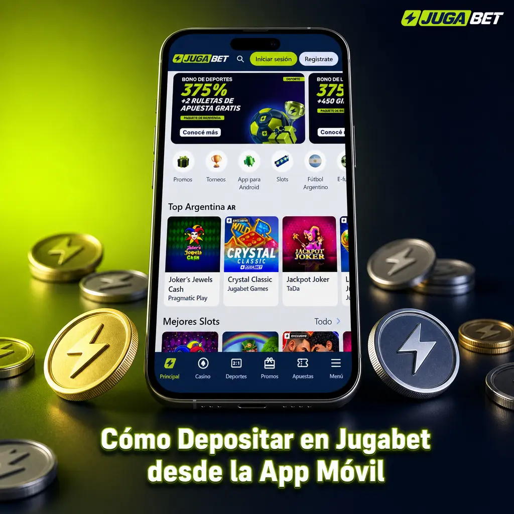 Cómo depositar en Jugabet desde la app móvil: pasos para cargar saldo con WebPay, Mach, AstroPay o USDT.