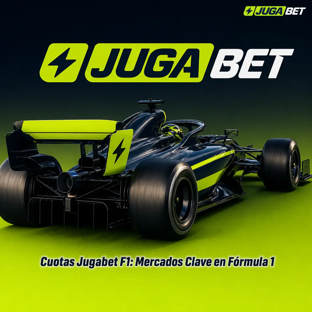 Cuotas Jugabet F1: mercados clave para apostar en Fórmula 1, como ganador, podio, vuelta rápida y campeón de constructores.