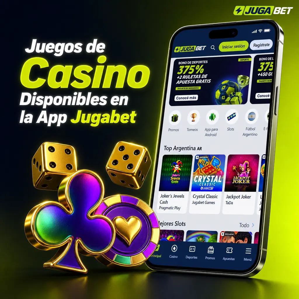 Catálogo de juegos de casino en la app Jugabet: Aviator, Sweet Bonanza, Gates of Olympus y más opciones para usuarios de Argentina