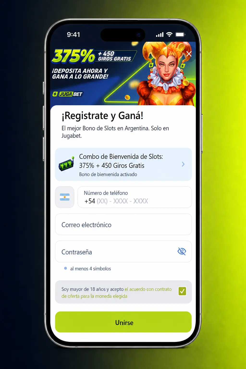 Pasos para activar el bono de registro en Jugabet: registrate, confirmá tu cuenta, elegí el bono y depositá para recibir el 275%.