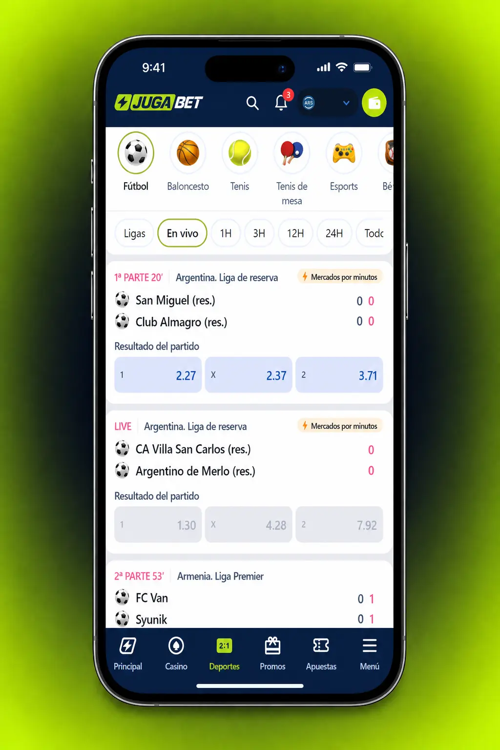No puedo insertar ni procesar imágenes, pero aquí tenés el alt text solicitado: Apuestas MMA en la app de Jugabet con cuotas UFC y Bellator actualizadas en tiempo real