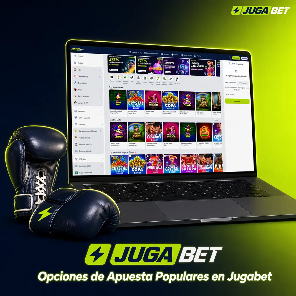 Opciones de apuestas en Jugabet: apuestas en vivo, Multi Live y líneas pre-partido para las principales ligas y torneos.