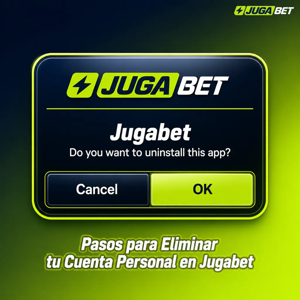Pasos para eliminar tu cuenta personal en Jugabet: ingresá a "Mi Cuenta" y seguí el proceso de cierre.