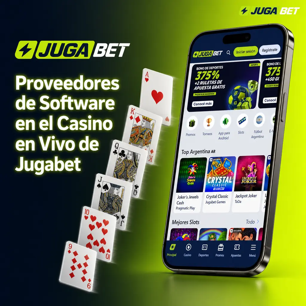 Proveedores de software en el casino en vivo de Jugabet: Evolution, Pragmatic Play, Ezugi, Vivo Gaming y más estudios certificados.
