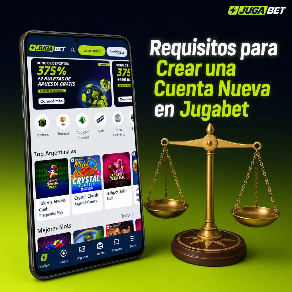 Requisitos para crear una cuenta nueva en Jugabet: edad mínima, datos verídicos y residencia en Argentina