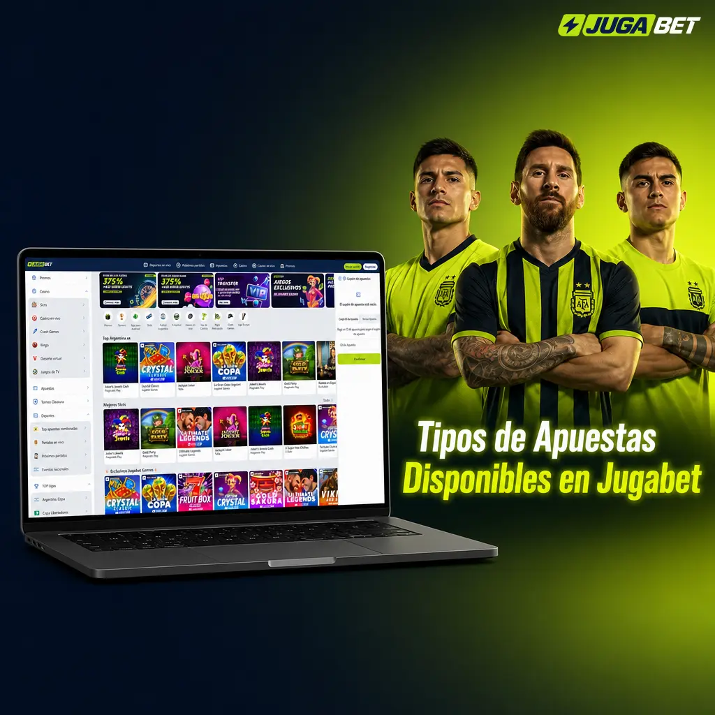 Tipos de apuestas en Jugabet: simple, sistema y combinada, según cantidad de selecciones y riesgo asumido.